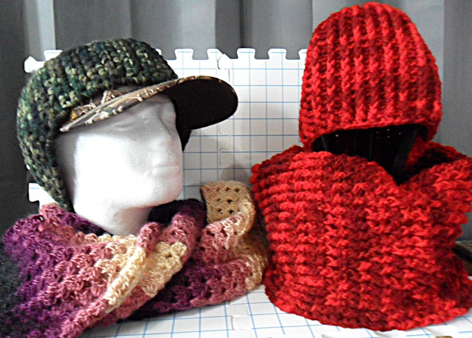 Hats, Ear Warmers, Scarves, Cowels
